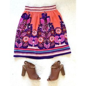 HP🎉 Anthropologie Edme Esyllte floral silk skirt