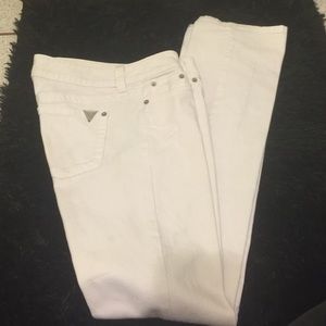 White guess pants