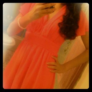Coral dress