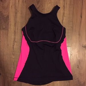 Size 8 Lululemon navy and pink tank