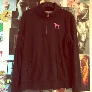 Victorias Secret Pink 3/4 zip sweatshirt