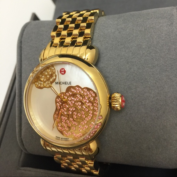 NWT MICHELE Limited Edition CSXJardin Gold Diamond - Picture 2 of 4