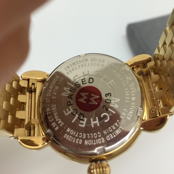 NWT MICHELE Limited Edition CSXJardin Gold Diamond - Picture 4 of 4