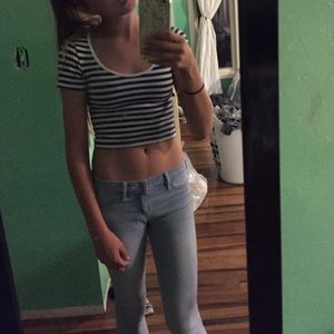 Striped Crop Top