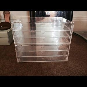 2 Acrylic makeup organizers cosmetic organizers