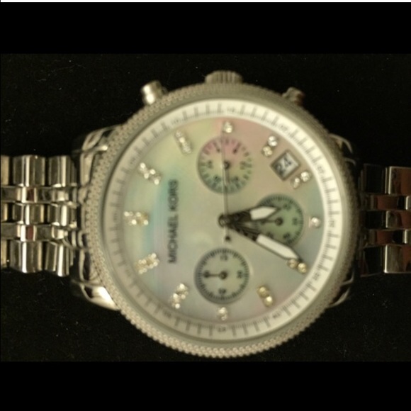 Micheal kors authentic mother of pearl watch