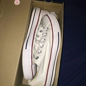 All white converse shoes