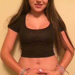 Black crop top