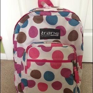 Polka dot Trans by Jansport backpack