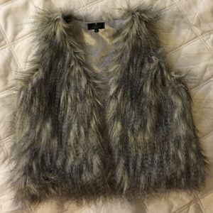 Fluffy Faux Fur Vest