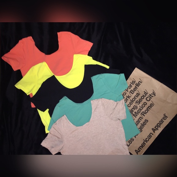 Cotton Spandex Jersey Crop Tee American Apparel - Picture 3 of 3