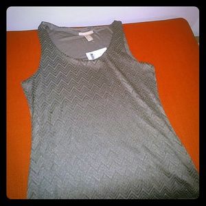 Silver / grey chevron tank