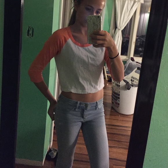 cropped baseball tee - Picture 4 of 4