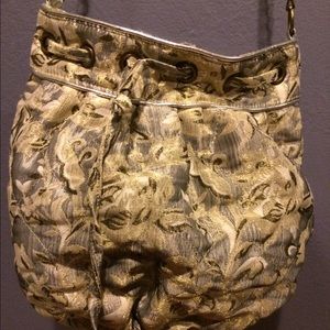 Floral print cross body bag