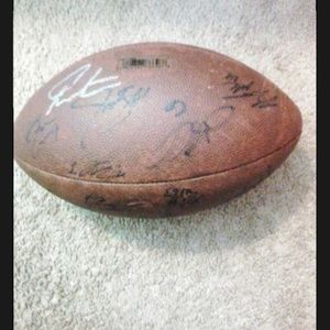 Signed football by cam Newton