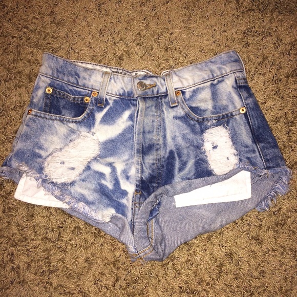 Denim shorts