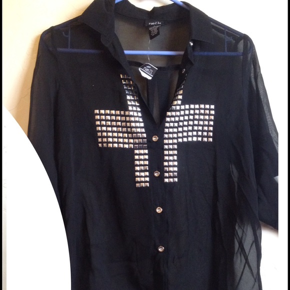 NWT Cross blouse $7 Small