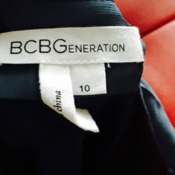 BCBGeneration Dress 10 Low Back blue/black pockets - Picture 3 of 3