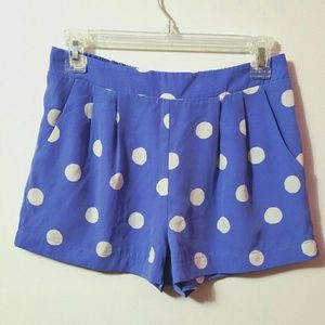 Blue Polka Dot Shorts