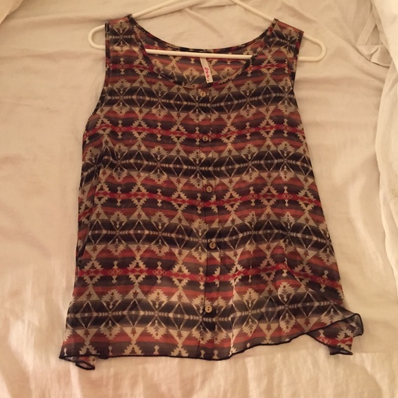 Brown colored blouse