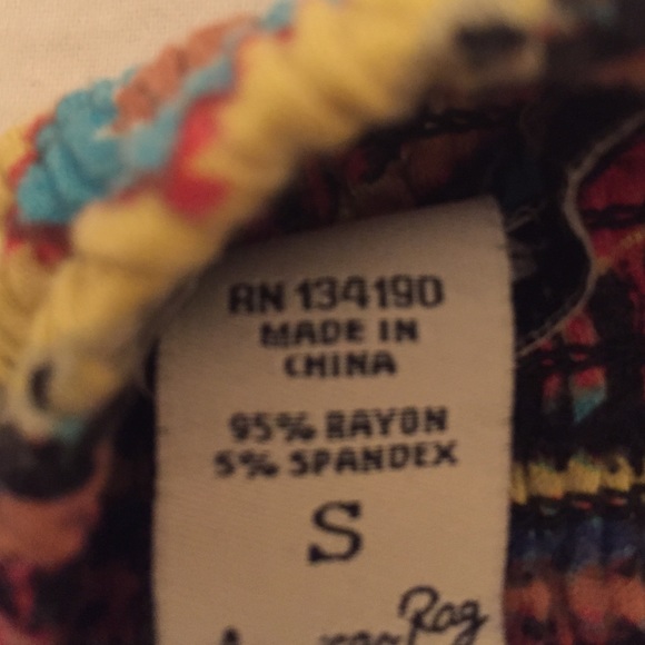 Colorful pattern strapless top - Picture 2 of 3