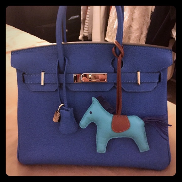 Just Sharing - Blue Hydra Birkin 30 in silver
