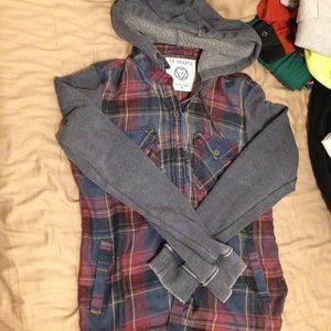 Hoodie/flannel jacket