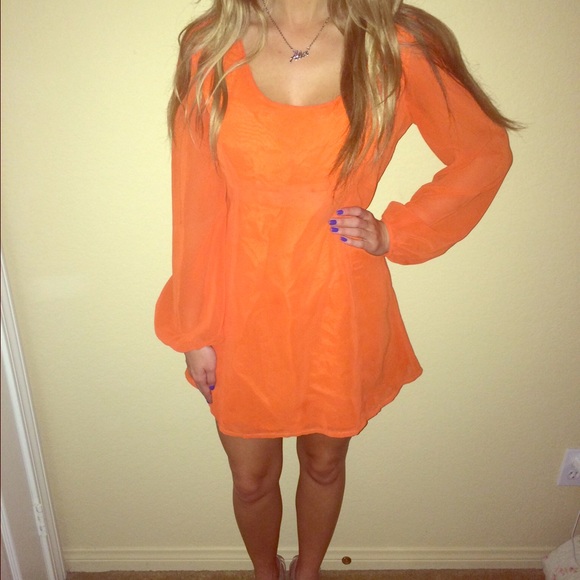 Orange 70's Party / Costume dress