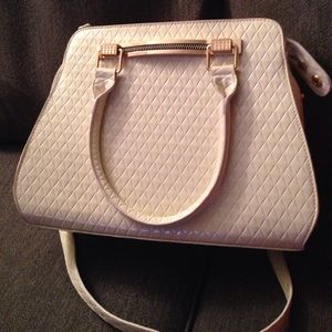 Cream colored purse