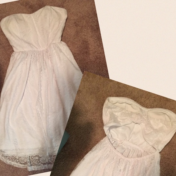 Wet seal white open back dress