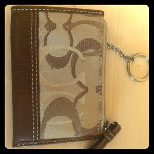 Coach small wallet with keychain