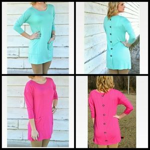 Two long sleeve tunics, NWOT