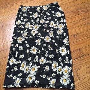 Floral bodycon pencil skirt