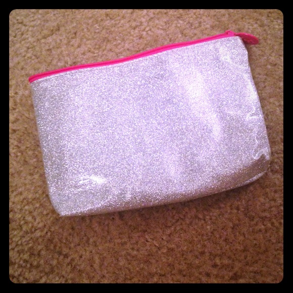 Glitter makeup bag