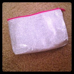 Glitter makeup bag