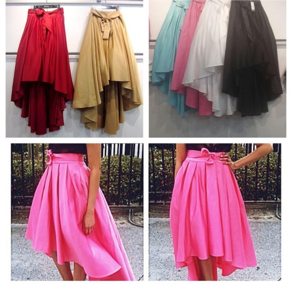 Beautiful Gold  small  hi low ribbon skirt last 1 - Picture 2 of 3