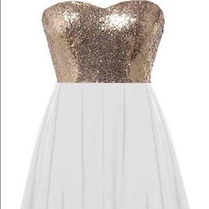Gold Sequin Dress