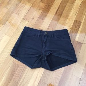 Dark grey denim shorts