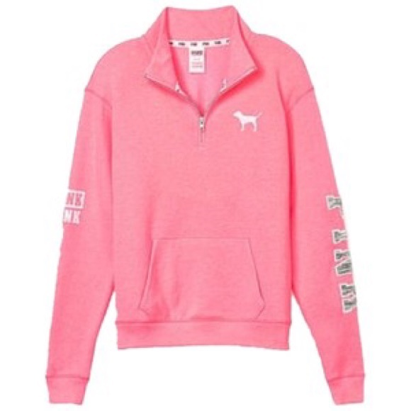Half zip pink jacket