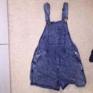 Asos Denim Acid Wash Overalls, Size US 2