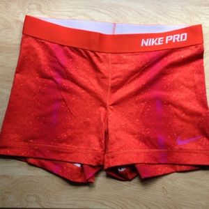 Nike Pro Spandex Shorts, 3" inseams, Medium