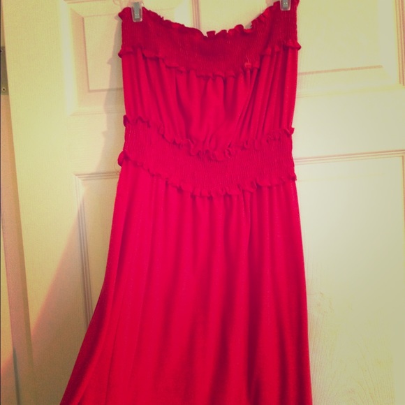 Tube top dress