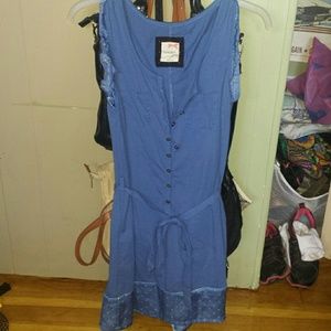 Tommy Girl button front waist-tie tank top dress