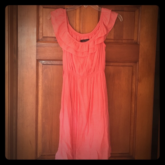 Coral pink dress🌺🌺