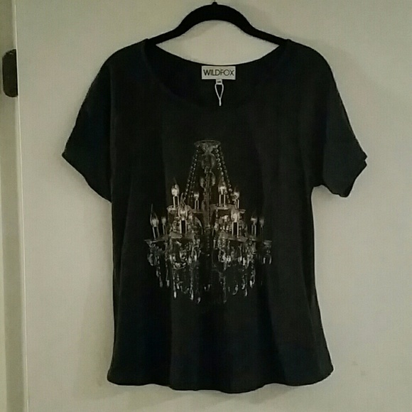 New Wildfox Chandelier Gatsby Limited Ed Flowy Tee - Picture 4 of 4