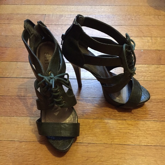 Dark Green Sandals