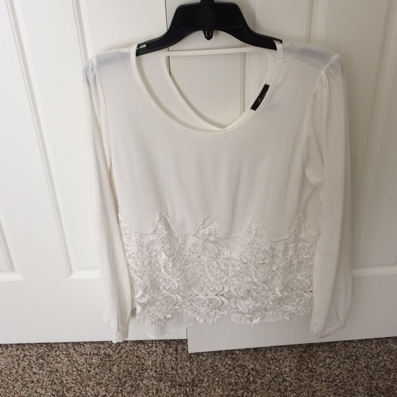 white lace top