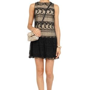 Alice + Olivia Peri Crocheted Mini Dress