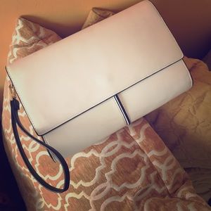ZARA black and white clutch