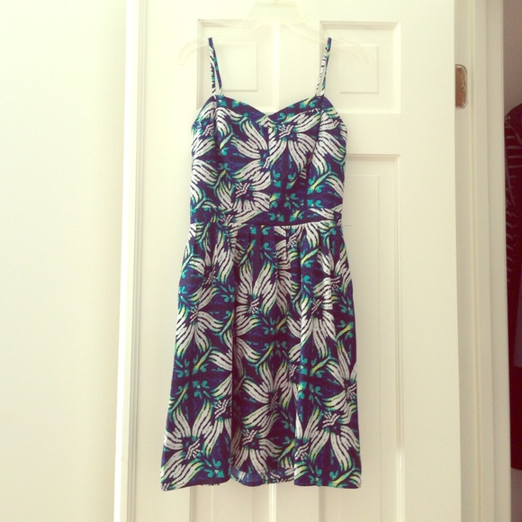 Spaghetti strap Patterned Sundress - Picture 1 of 4